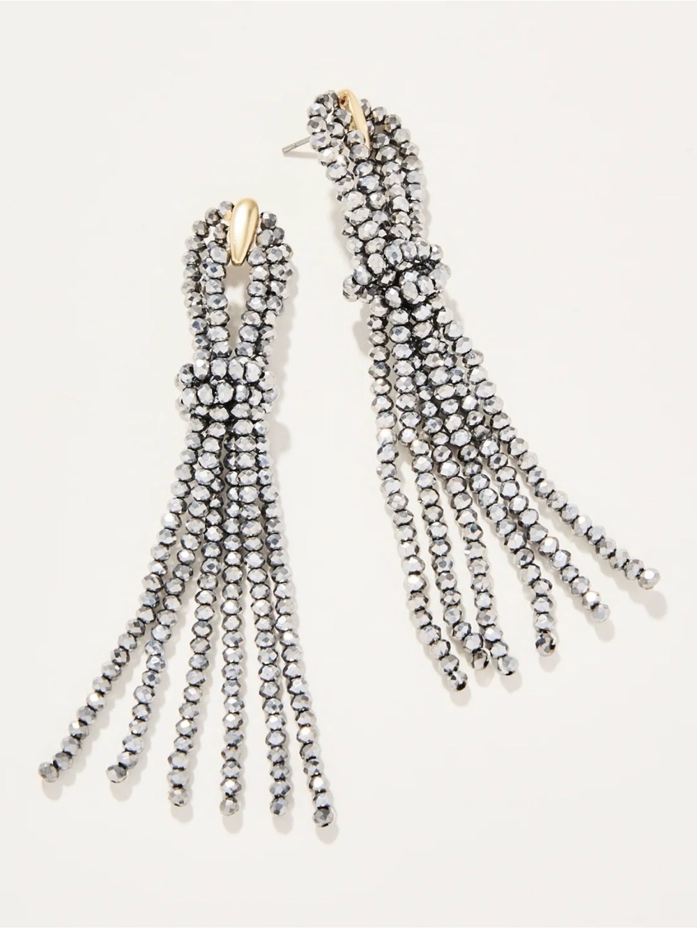 NWT Spartina 449 Twisted Tassel Earrings Silver ✨💲36